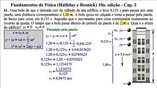 Aula 61  Fundamentos de Física Halliday e Resnick 10a Edição  Cap 2 [upl. by Bostow]