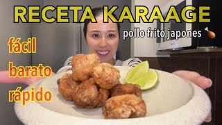 RECETA FÁCIL Y BARATA DE POLLO FRITO JAPONÉS [upl. by Kiersten]