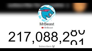 MrBeast vs TSeries Live Sub Count [upl. by Ecyrb802]