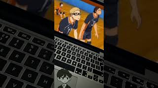 Tsukishima went from feint to spike karasuno haikyuu animeedit [upl. by Lachish]