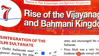 ICSE class 7 history chapter 7 Rise of the Vijaynagar and Bahmani Kingdoms [upl. by Nnyl]