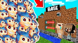 RETO DE LA BASE VS 1000000 ALEGRIAEXE 😨😱 BASE BEBE NOOB VS INTENSAMENTE 2 en MINECRAFT [upl. by Nivram456]