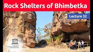 UNESCO World Heritage Site Rock Shelters of Bhimbetka Paintings of Mesolithic Period 32 [upl. by Edythe]