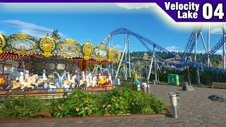 Velocity Lake ep 4  Grand Carousel amp Food Court  Planet Coaster [upl. by Nairolf]