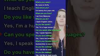 مکالمه زبان انگلیسی روزانه زبان english easy آموزش مکالمهزبانانگلیسی learnenglish [upl. by Zasuwa]