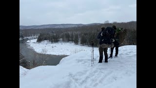 Winter Hiking The Manistee River Trail [upl. by Claribel182]