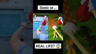 Turned into Sonic 😱 sonicthehedgehog sonic parody [upl. by Atsuj288]