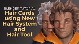 Blender Tutorial  Hair cards using the new Hair System and the Hair Tool [upl. by Secunda]