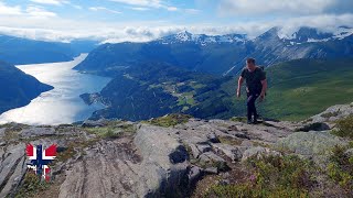 Hegguraksla fra Hauge Hiking Trail Nordalfjord and TafjordenFjords of Norway [upl. by Wakeen]