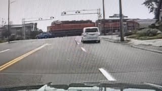 Robbinsdale Police Release Dashcam Video of Train vs Car Collision [upl. by Ursal570]