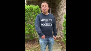 YOUNG EAY  MENACE TO SOCIETY FREESTYLE CHICANO RAP [upl. by Leavitt]