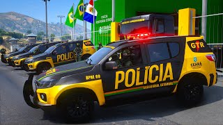 ABORDAGEM DO GRUPO TÃTICO RODOVIÃRIO GTR PMCE  GTA 5 POLICIAL [upl. by Guerin]