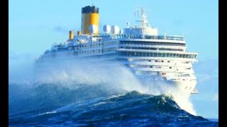 Top 10 Big Cruise Ships In Huge Storm Dangerous Waves In Hurricane [upl. by Weig]