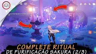 Genshin Impact Complete ritual de purificação Sakura 23  Super Dica PTBR [upl. by Oakley5]