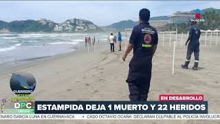 Turista muere tras ataque de tiburón en playa de Ixtapa Zihuatanejo [upl. by Oniluap]