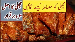 fish ko masala lagane ka tarika  fish fry recipe  fish marinade recipe [upl. by Elnar971]