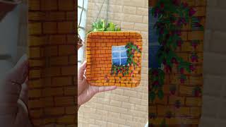 Leaf plate art 🎨🖼️diy diycrafts walldecor foryou art viralvideo painting homedecor canvas [upl. by Imefulo202]