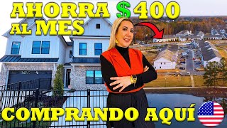 COMPRA CASAS ECONÓMICAS aquí y AHORRAR 400  AL MES en los Estados Unidos NC [upl. by Giliana]