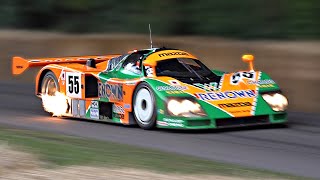 Mazda 787B SCREAMING Engine Sound  9000rpm R26B 4Rotor  Launches Revs Accelerations  FoS 2023 [upl. by Anilocin962]