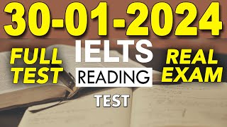 IELTS Reading Practice Test 2024 with Answers  30012024 [upl. by Skutchan]