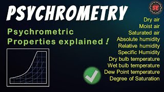 Psychrometry  Psychrometric Properties [upl. by Piggy958]