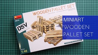 Miniart 148 Wooden Pallet Set 49016 Review [upl. by Tudor]