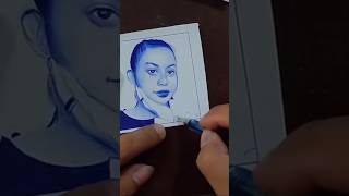 MiniPortrait using ballpoint pen and Ink painting art music sketch drawing [upl. by Tish]