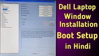 How to change Dell laptop BIOS setting Window Installation Boot menu Dell laptop [upl. by Seabrooke]