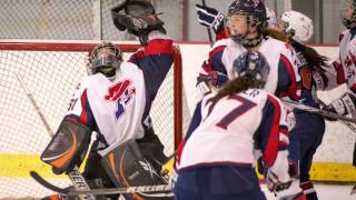 La zone Sports du cégep de SaintLaurent Les Patriotes Hockey Féminin [upl. by Assiluj697]