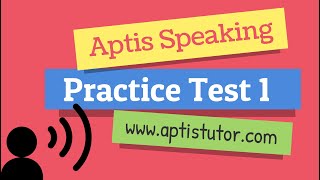 Aptis ESOL Speaking Test Practice 1  Aptis Examen de Práctica 1 [upl. by Eenttirb]