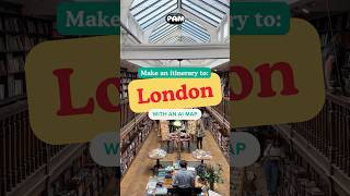 How to plan a 3day itinerary to London using an AI Map travelcreator traveltips aitools [upl. by Nuahsor]