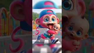 Monkey child quotFoundquot a Baby shorts feedshorts funny sounds  GamerChadPlays [upl. by Harlin]