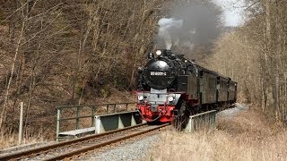 Harzquerbahn  Winterdampf der IGHSB im Frühling 2014 [upl. by Anelrahc167]