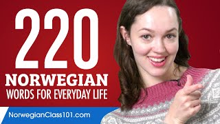 220 Norwegian Words for Everyday Life  Basic Vocabulary 11 [upl. by Star]