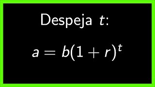 ✅ DESPEJANDO una VARIABLE que aparece en un EXPONENTE 🤣 ecuaciones matematicas shorts [upl. by Firahs]