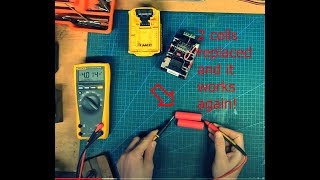 How to repair an 18V Liion Dewalt battery [upl. by Mackintosh]