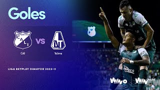 Deportivo Cali vs Tolima goles  Liga BetPlay Dimayor 2023 2  Fecha 6 [upl. by Netsirt586]