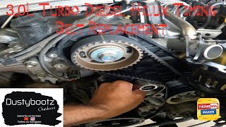 30l Hilux Timing Belt Replacement [upl. by Sirromaj]