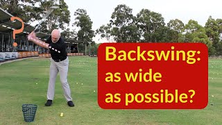 Backswing width as wide as possible [upl. by Repooc400]