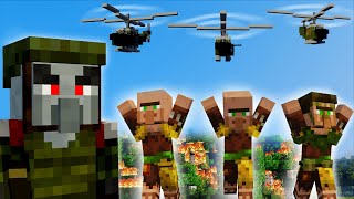 Villagers VS Pillagers but its Vietnam War  Biome Wars 2 Teaser [upl. by Eelik]