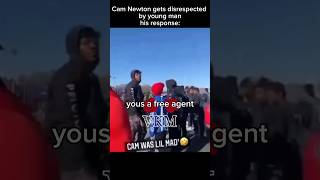 Cam Newton gets disrespected by young man 😳 His response [upl. by Nylyak]