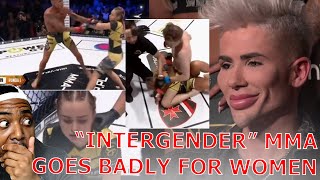 MMA Fans Get Outraged Over Men Beating Up Women In Intergender Matches [upl. by Spancake]