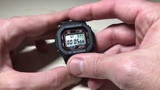 Casio GShock GWM5610U1  Stop Watch [upl. by Odragde573]