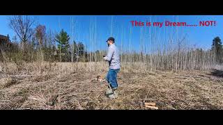 Wixom Lake bottom Tree Cutting Beaverton Michigan 41424 [upl. by Eltsirhc]