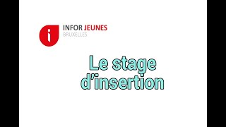 Le stage dinsertion professionnelle ex stage dattente [upl. by Belford]