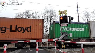 Železniční přejezd Hradec Králové  Slezské předměstí 22 2024 Czech railroad crossing [upl. by Feune]