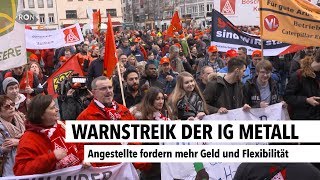 Warnstreik der IG Metall  RON TV [upl. by Hanyaz503]