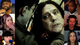 Death of Severus Snape  quotDeathly Hallows Part  2 quot  Reaction Mashup  harrypotter [upl. by Philemol]