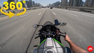 4K 360° Bike Riding VR Video [upl. by Aknahs]