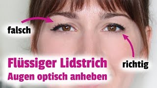 Flüssiger Lidstrich – Augen optisch anheben 👁 [upl. by Daggna104]